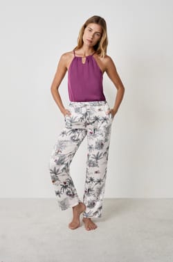 Pyjama Trousers with Prints;${refinementColor}