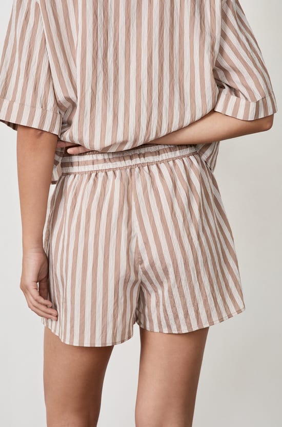 Striped Fluid Shorts;${refinementColor}