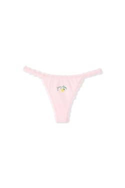 Cotton Thong with Watermelon Print;${refinementColor}