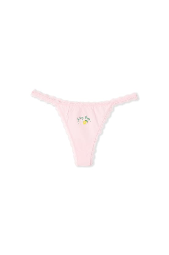 Cotton Thong with Watermelon Print;${refinementColor}