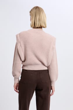 Pull à épaulettes avec laine;${refinementColor}