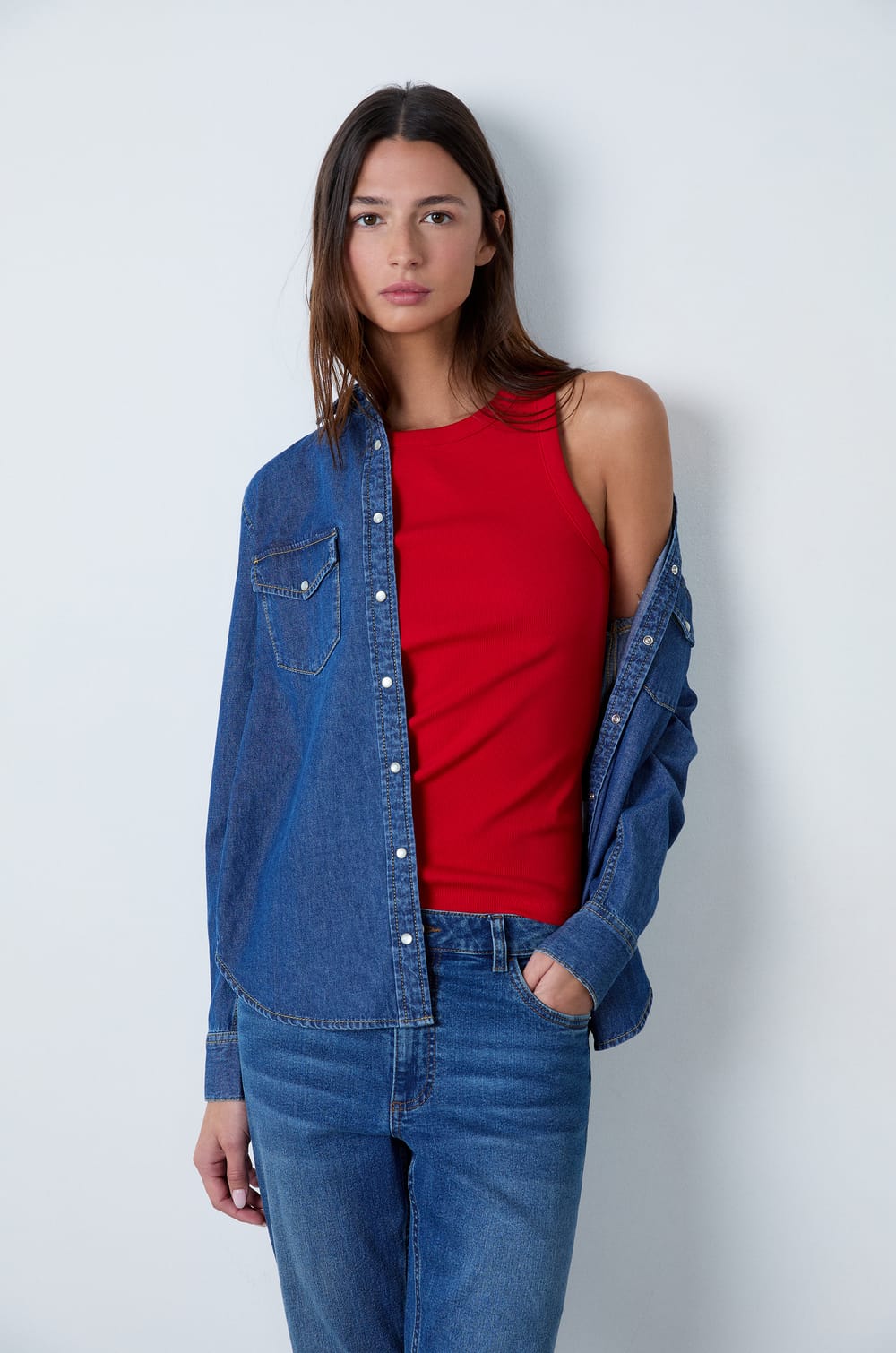 Débardeur Etam à Sequins Rayé Rouge - Taille L - 100% Coton - Neuf Avec étiquettes
