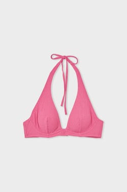 Haut de maillot de bain triangle iris&eacute; avec armatures;${refinementColor}