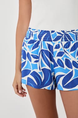 Printed Pajama Shorts;${refinementColor}