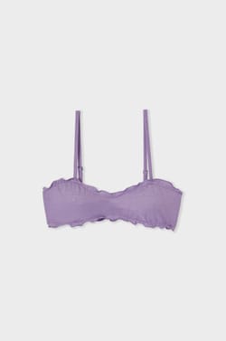Haut de maillot de bain bandeau paillet&eacute; avec bretelles amovibles;${refinementColor}