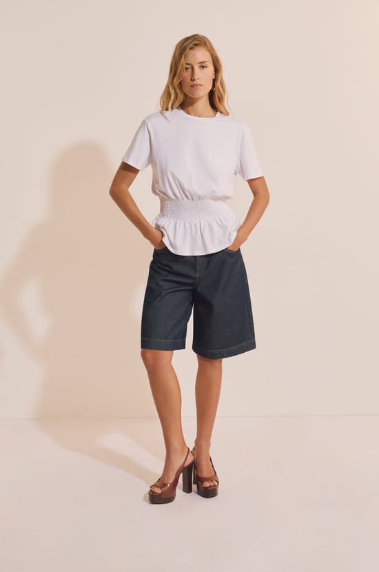 T-shirt manches courtes en coton;${refinementColor}