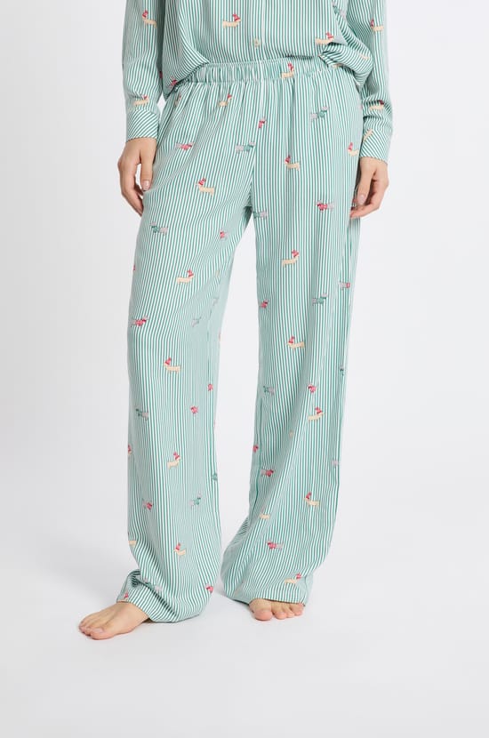 Pantalon de pyjama à motifs;${refinementColor}