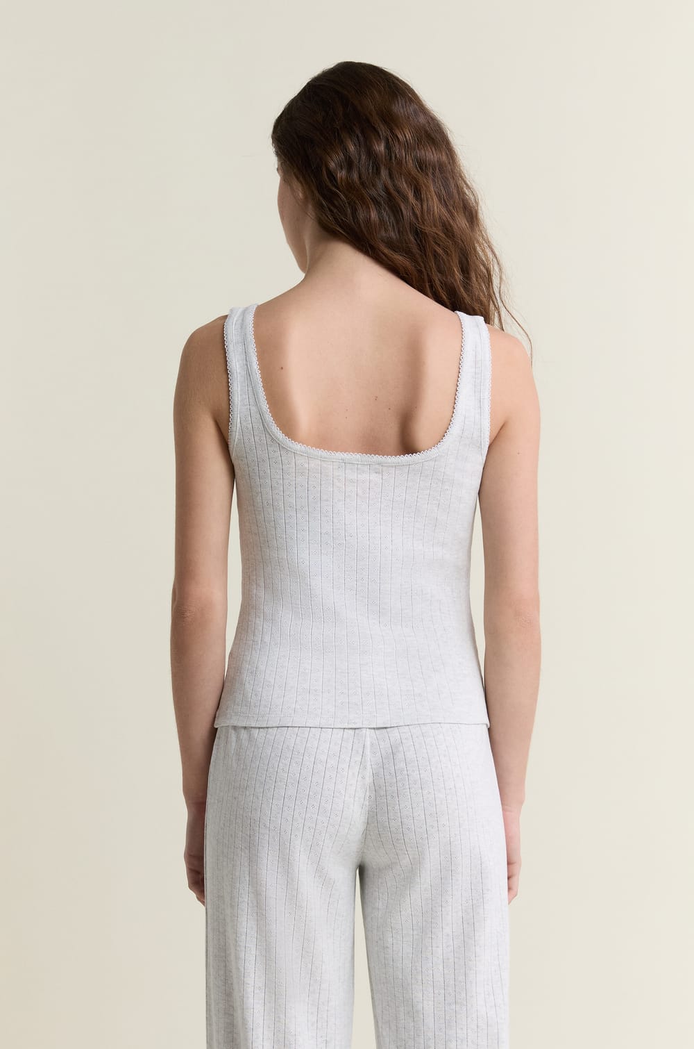 Top de pijama de punto;${refinementColor}