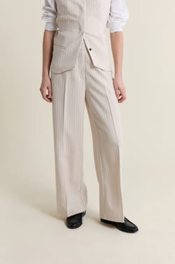 Broek met strepen;${refinementColor}