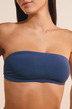 Sujetador bandeau sin aros de algod&oacute;n org&aacute;nico el&aacute;stico;${refinementColor}