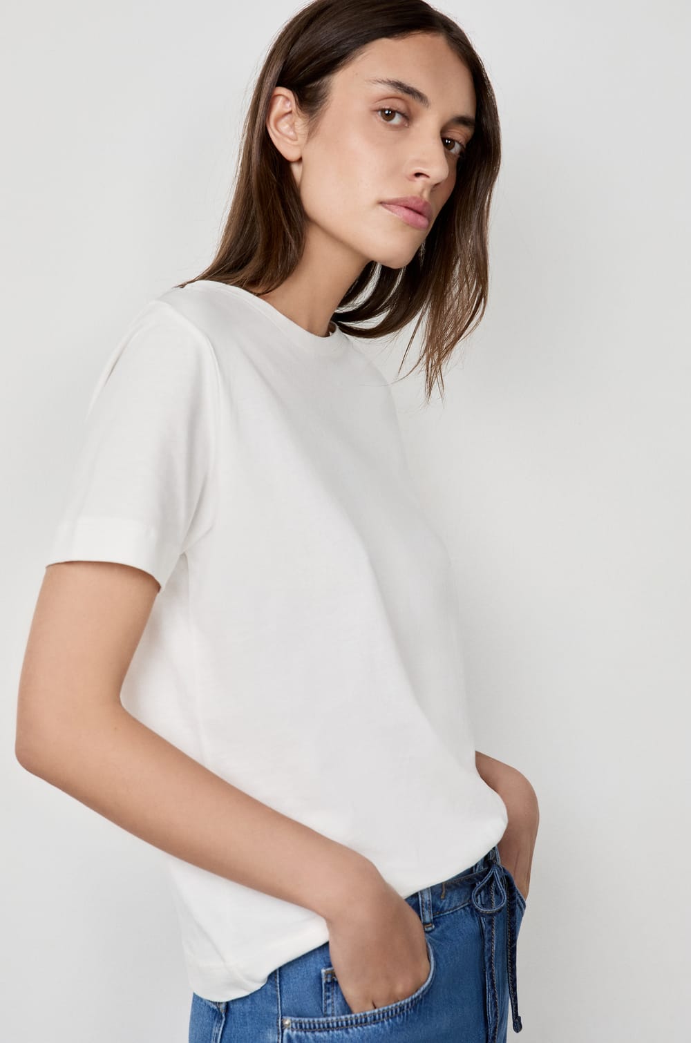 T-shirt manches courtes en coton;${refinementColor}