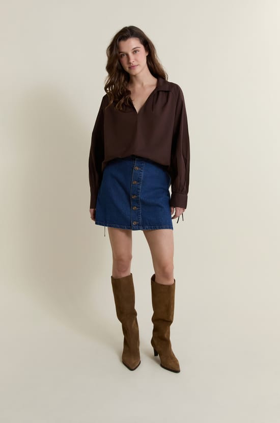 Blouse en coton;${refinementColor}