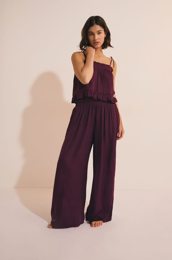 Pantalon de pyjama large;${refinementColor}