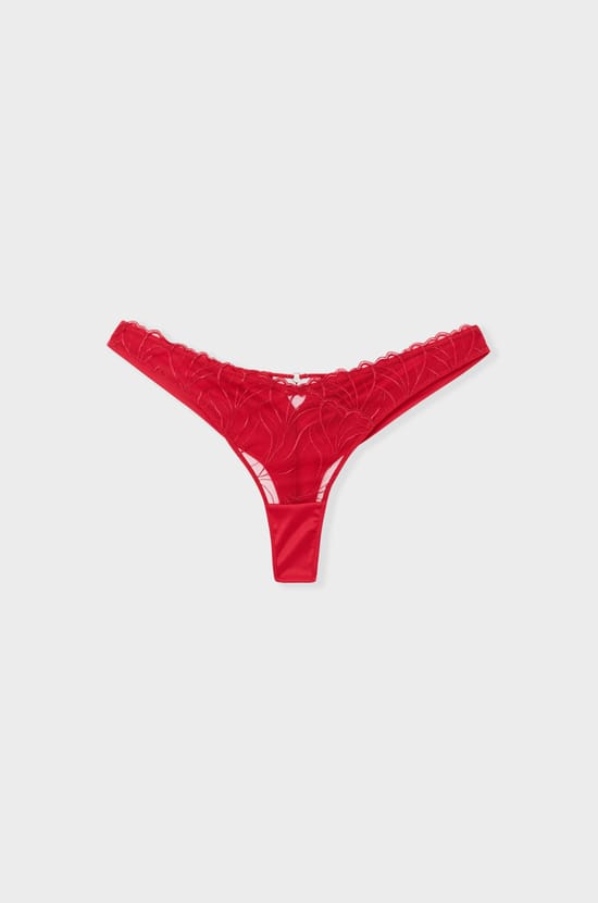 Tanga mit floraler Stickerei;${refinementColor}