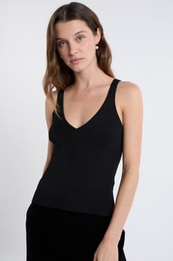 Débardeur côtelé irisé;${refinementColor}