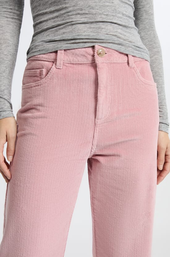 Pantalon en coton effet velours;${refinementColor}