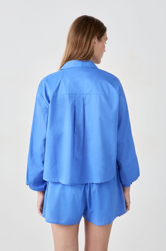 Cotton pyjama shirt;${refinementColor}