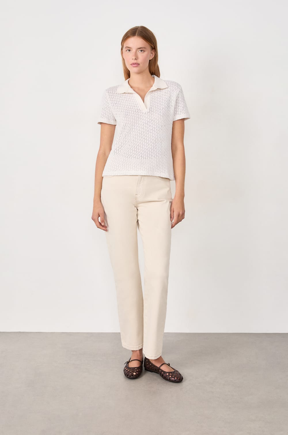 T-shirt polo manches courtes;${refinementColor}