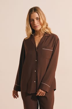 Chemise de pyjama manches longues;${refinementColor}