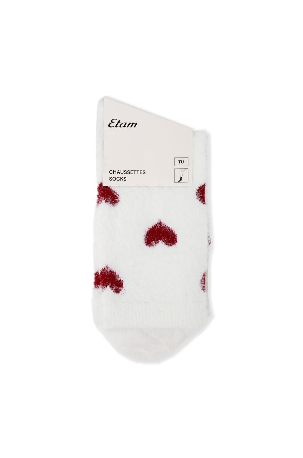 Chaussettes &agrave; motifs coeurs;${refinementColor}