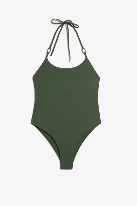 Maillot de bain 1 pièce dos nu détails anneaux;${refinementColor}