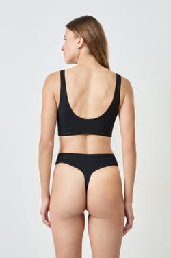 Soutien-gorge brassière côtelée;${refinementColor}
