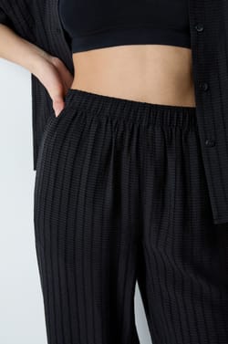 Pantalon de pyjama large à rayures;${refinementColor}