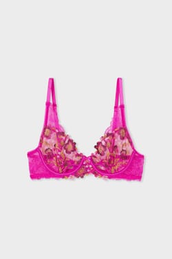 Embroidered Classic Bra;${refinementColor}