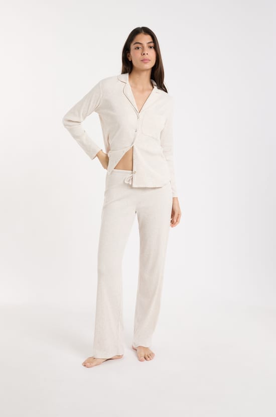 Pantalon de pyjama avec coton;${refinementColor}