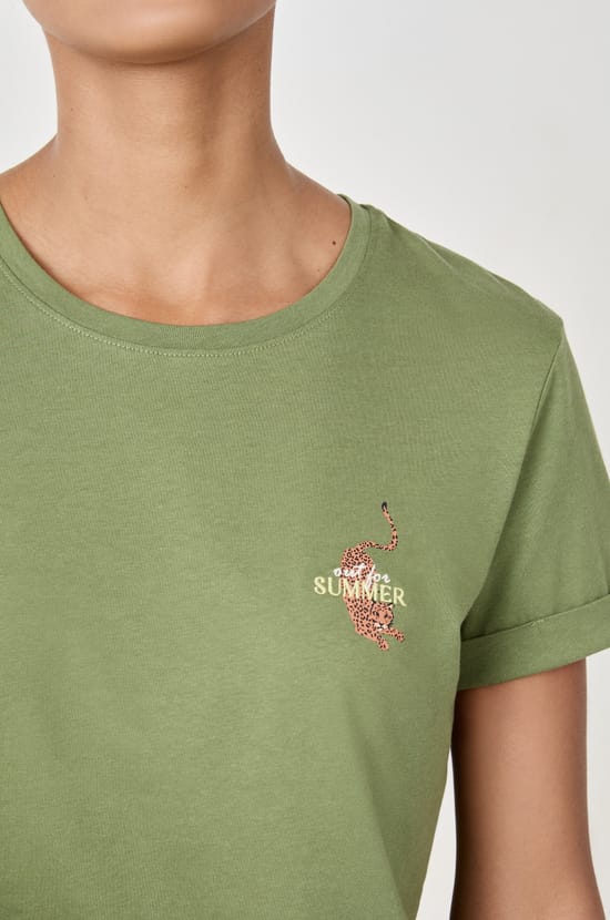 T-shirt de pyjama en coton;${refinementColor}