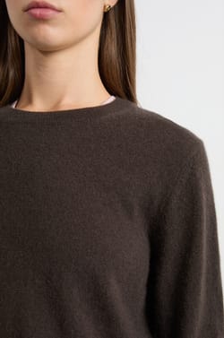 Pull col rond en cachemire;${refinementColor}