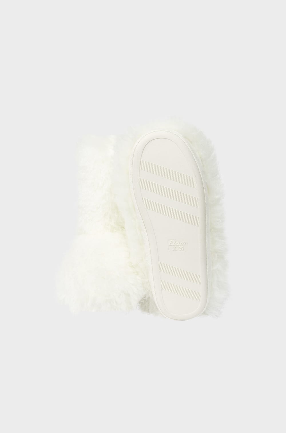 Chaussons bottines avec fausse fourrure;${refinementColor}