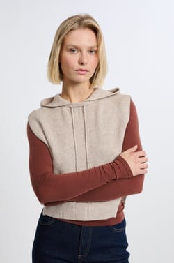 Col amovible cagoule avec capuche;${refinementColor}