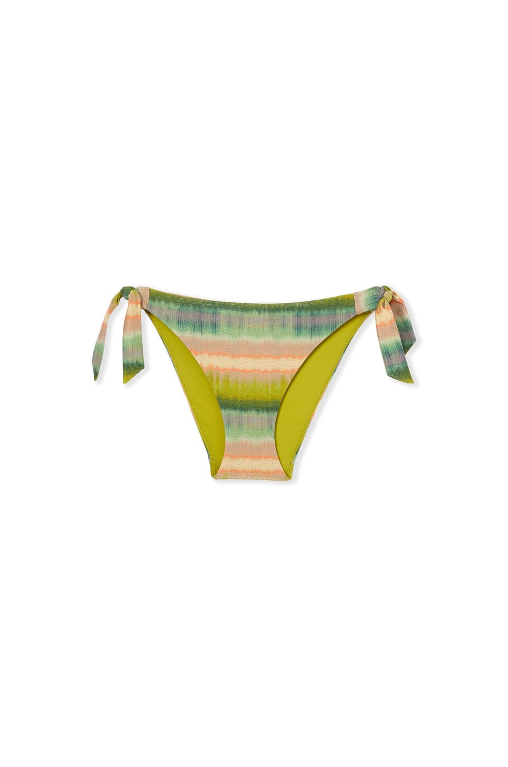 Bas de maillot de bain bikini &agrave; nouer imprim&eacute; paillet&eacute;;${refinementColor}