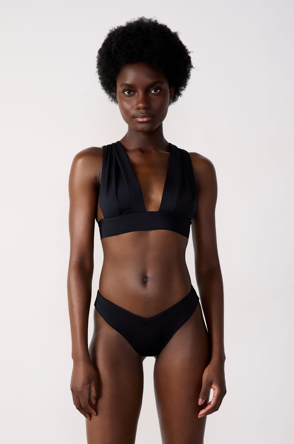 Brazilian High Leg Bikini Bottom;${refinementColor}