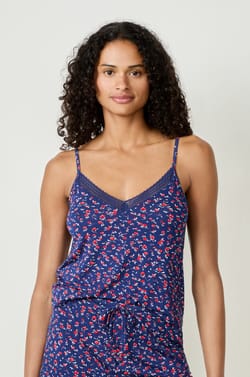 Floral Print Camisole;${refinementColor}