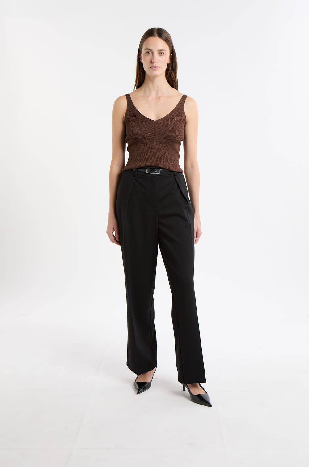 Débardeur côtelé irisé;${refinementColor}