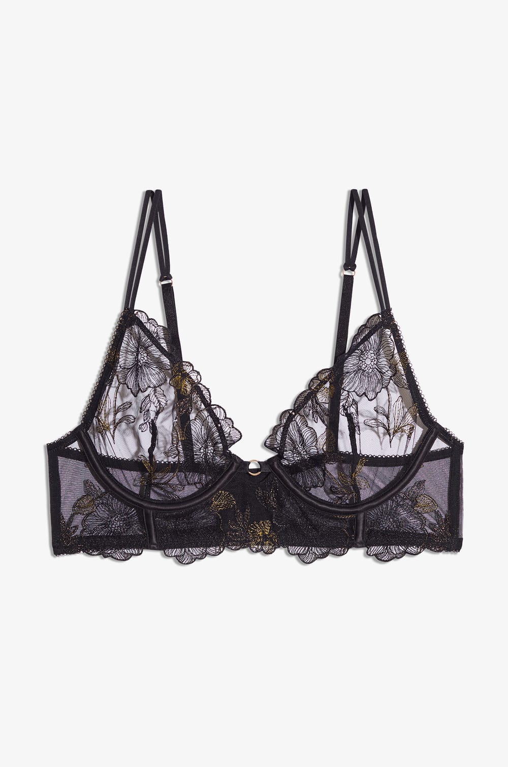 Bustier with Iridescent Embroidery;${refinementColor}