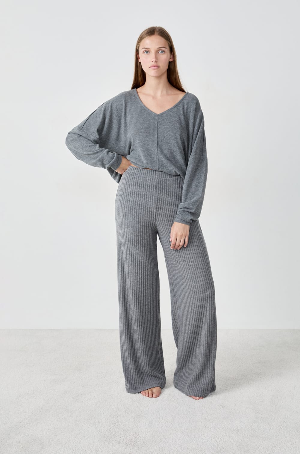 Wide Pyjama Trousers;${refinementColor}