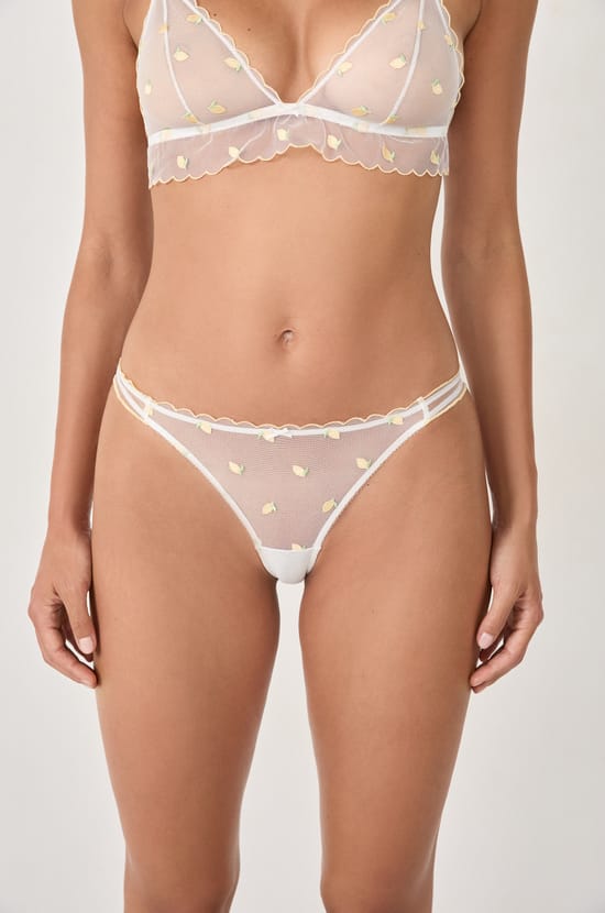 Tanga mit Zitronen-Stickerei;${refinementColor}