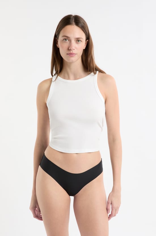 Culotte en microfibre d&eacute;tails dentelle;${refinementColor}