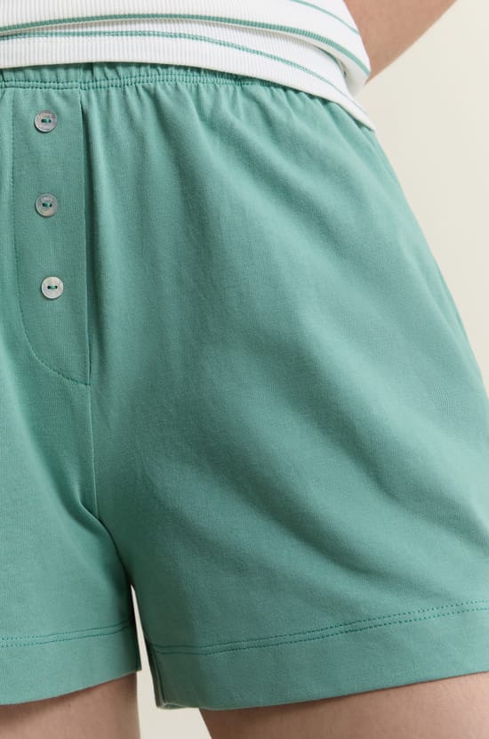 Short de pyjama boyfriend en coton ;${refinementColor}