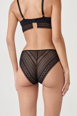 Panty con detalles de encaje;${refinementColor}