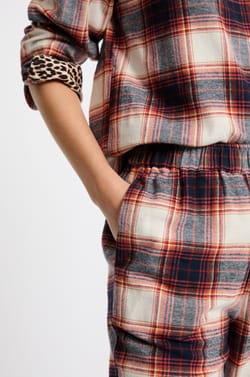 Pantalon de pyjama à carreaux;${refinementColor}