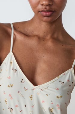 Short Floral Nightdress;${refinementColor}