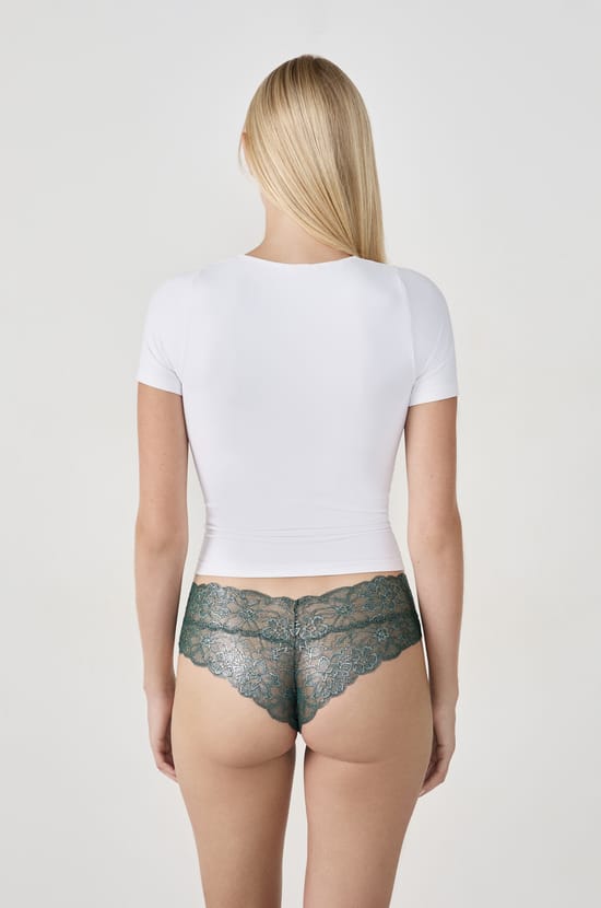 Iridescent Lace V-Shape Hipster;${refinementColor}