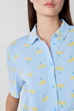 Pyjama-Hemd mit Print;${refinementColor}