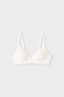 Soutien-gorge triangle sans armatures avec d&eacute;tails en dentelle;${refinementColor}