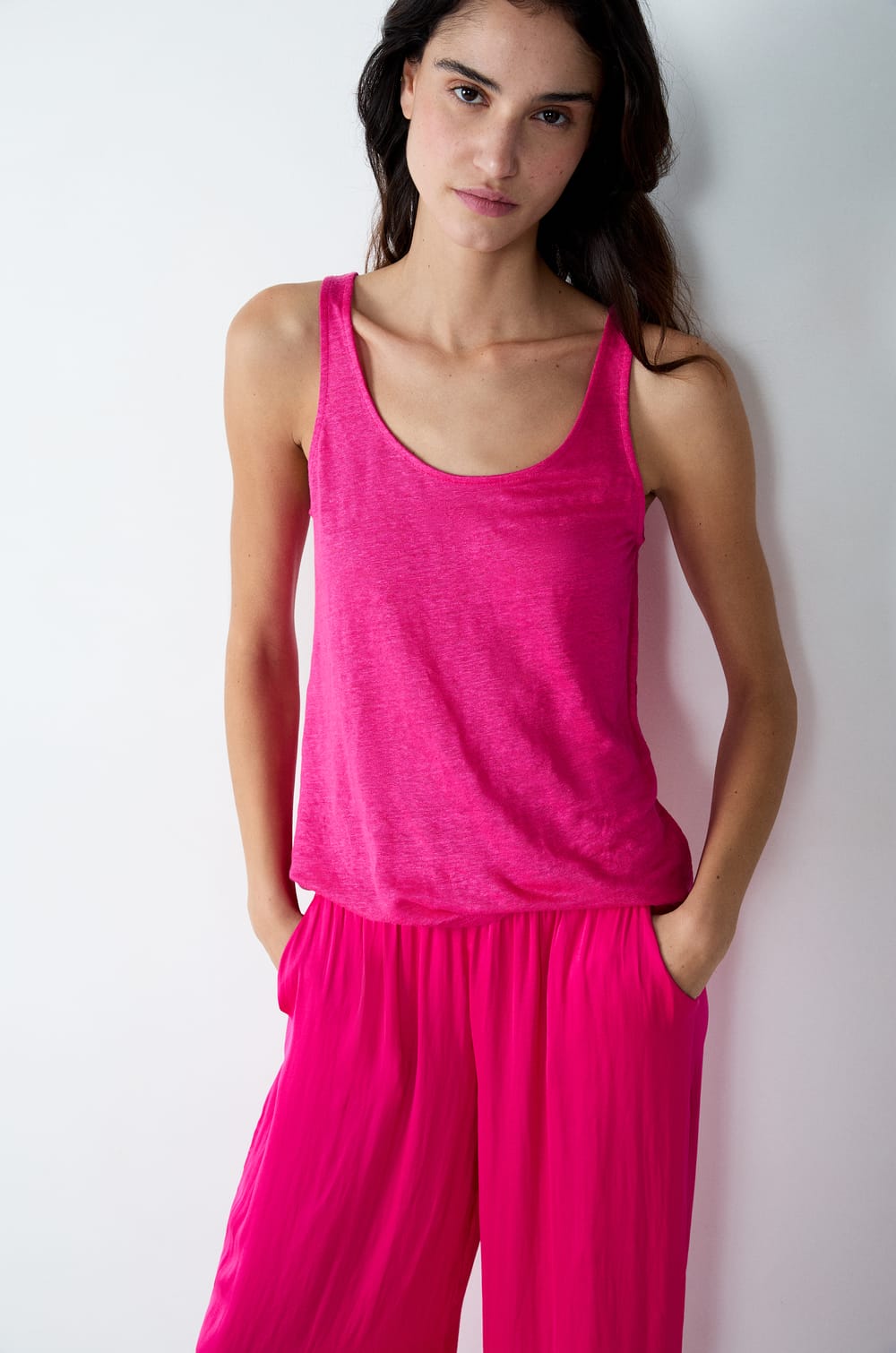 Débardeur 100% lin;${refinementColor}