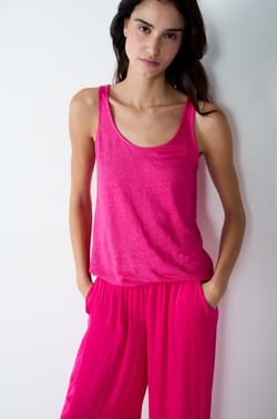 Débardeur 100% lin;${refinementColor}